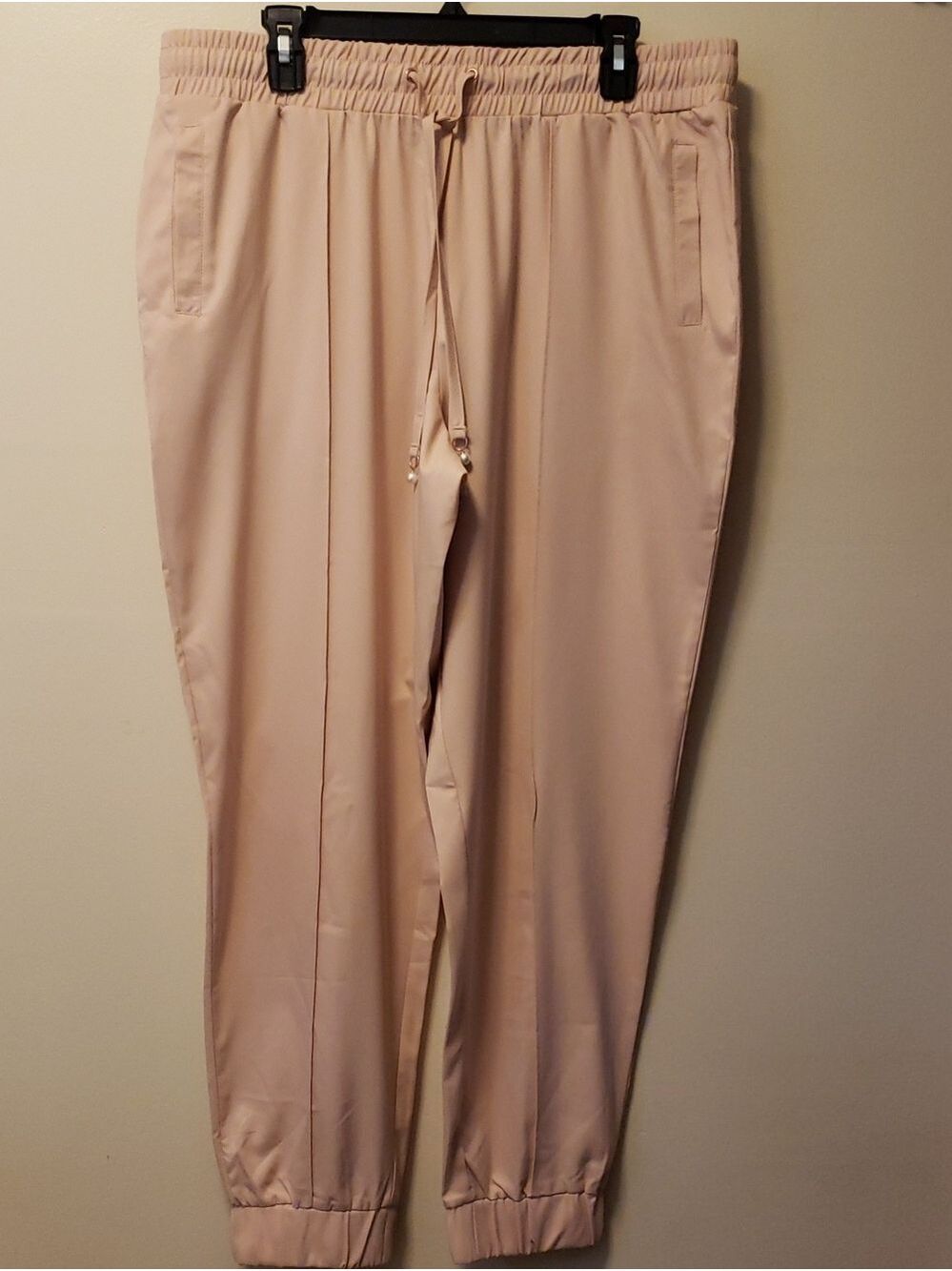 G by Giuliana Women's Pearl Drawstring Joggers - Light Pink